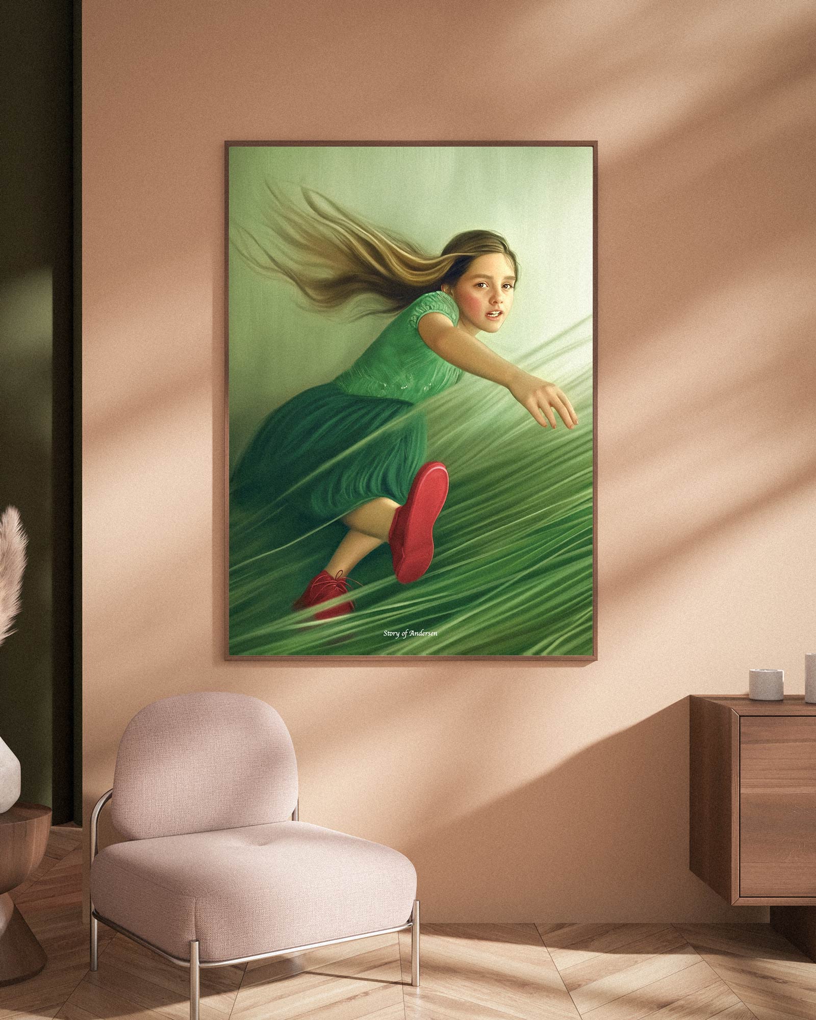 Poster – H.C. Andersen Sprookje – De Rode Schoentjes