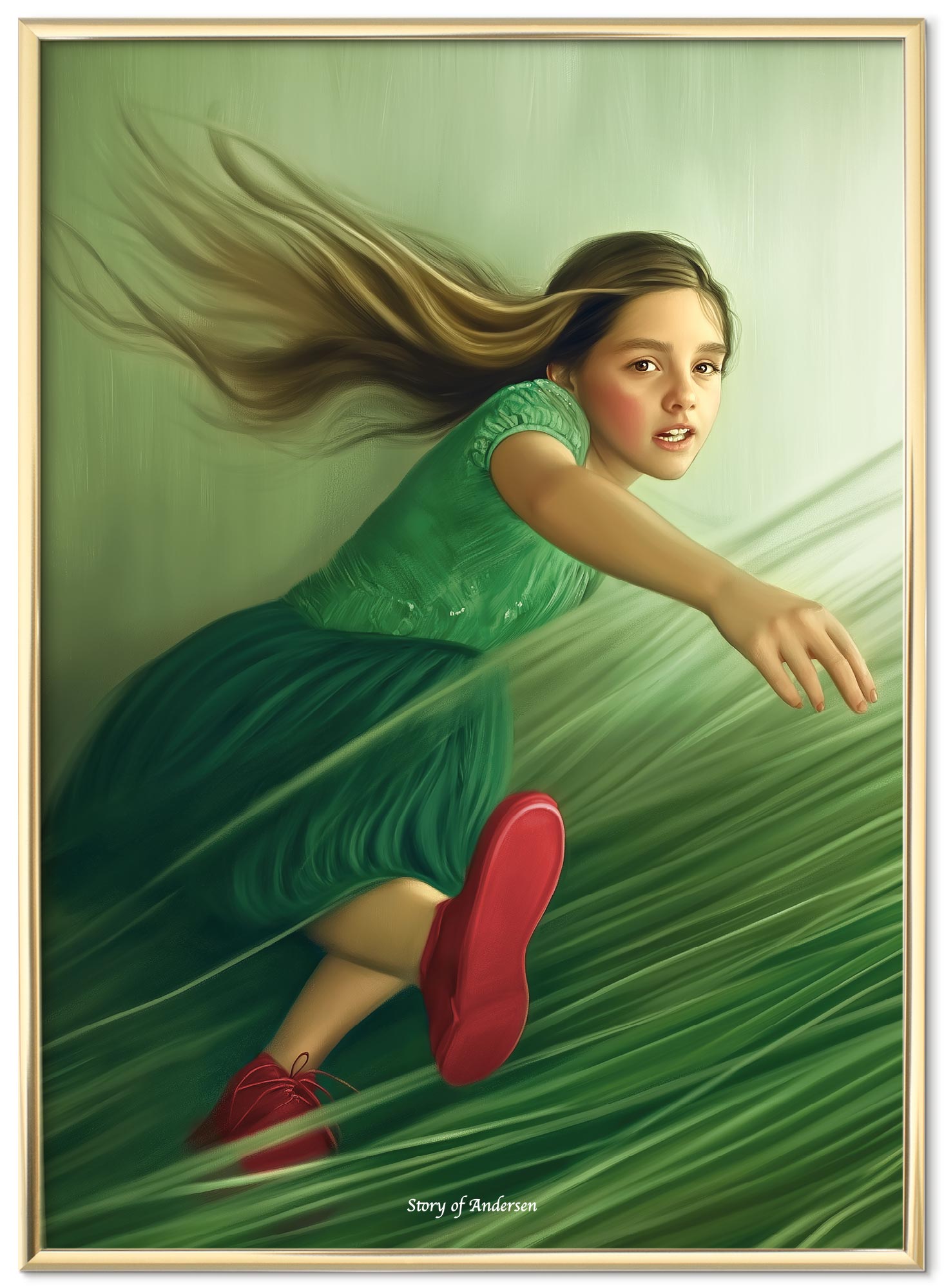 Poster – H.C. Andersen Sprookje – De Rode Schoentjes