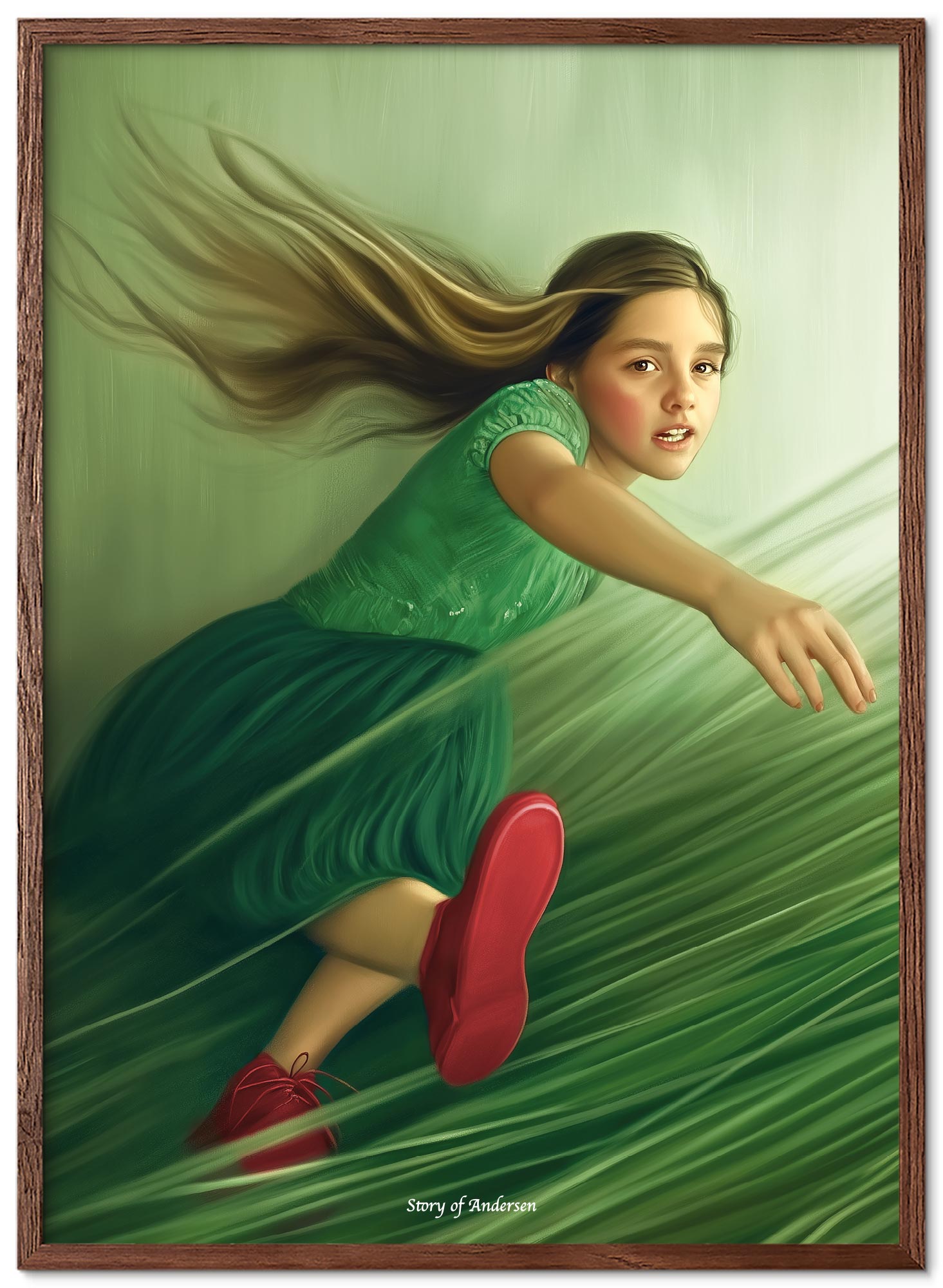 Poster – H.C. Andersen Sprookje – De Rode Schoentjes