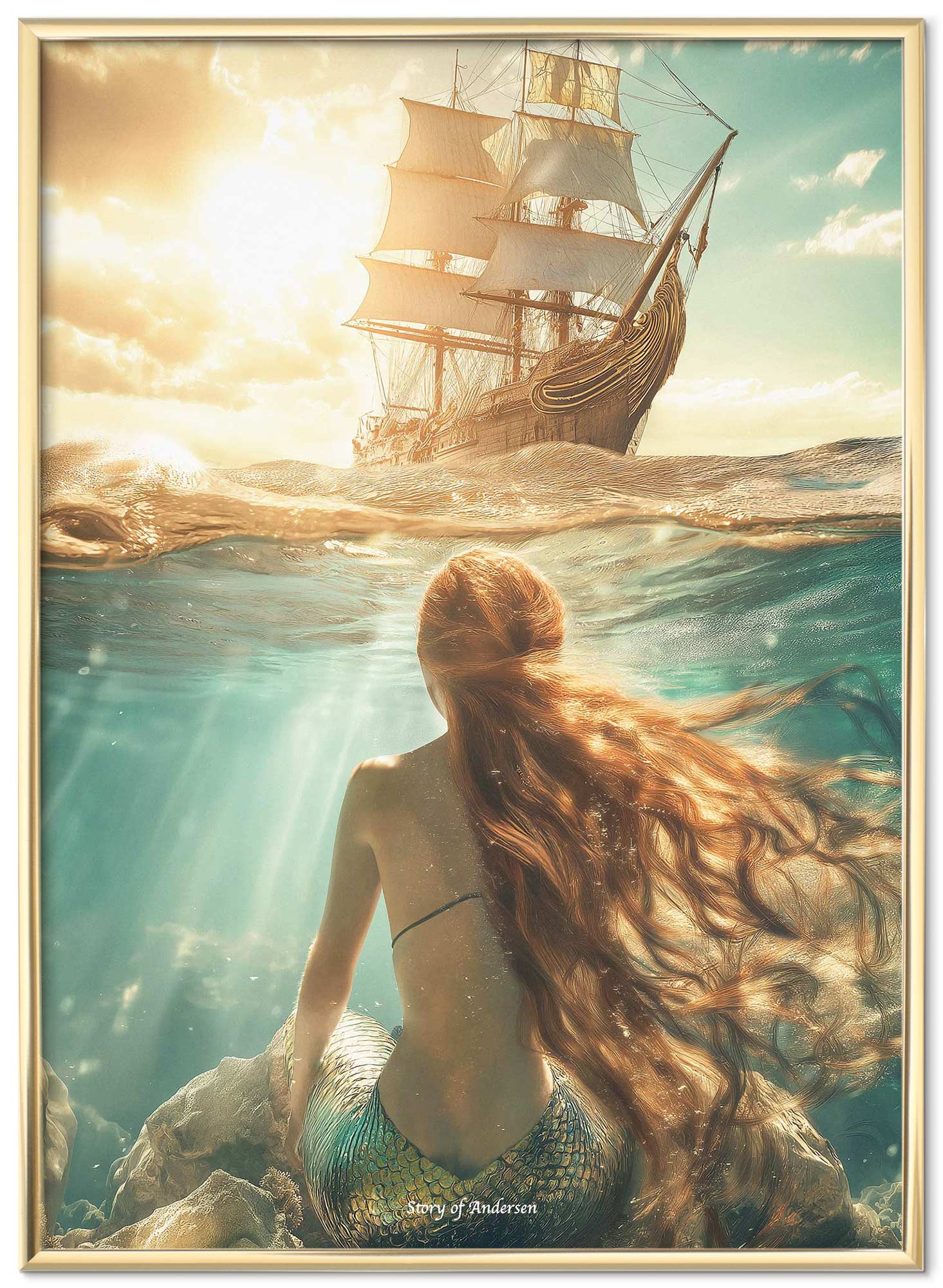 Poster – H.C. Andersen Sprookje – De Kleine Zeemeermin