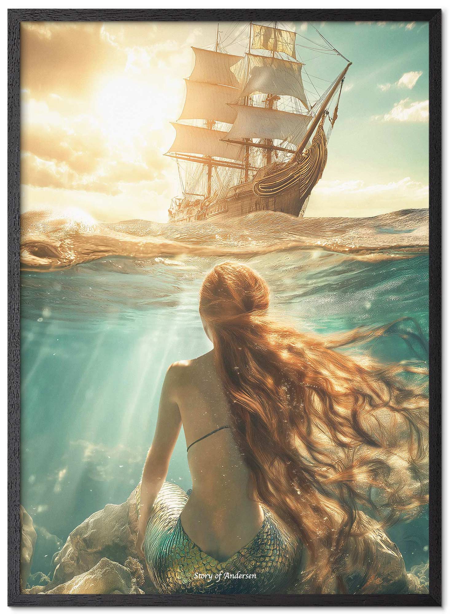 Poster – H.C. Andersen Sprookje – De Kleine Zeemeermin