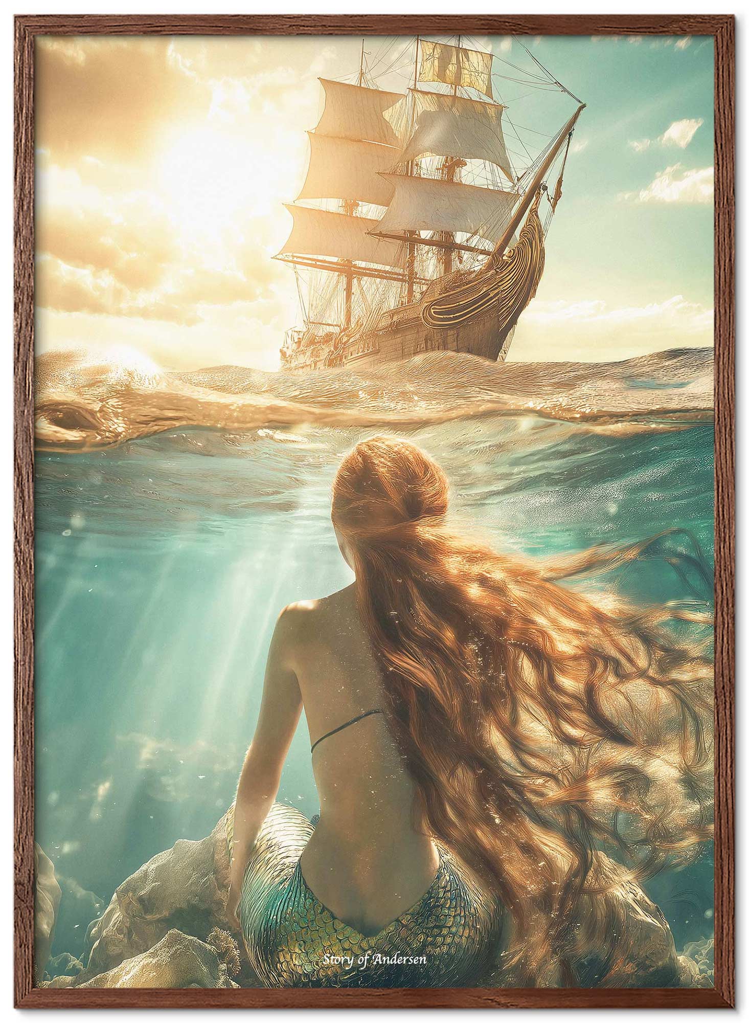 Poster – H.C. Andersen Sprookje – De Kleine Zeemeermin