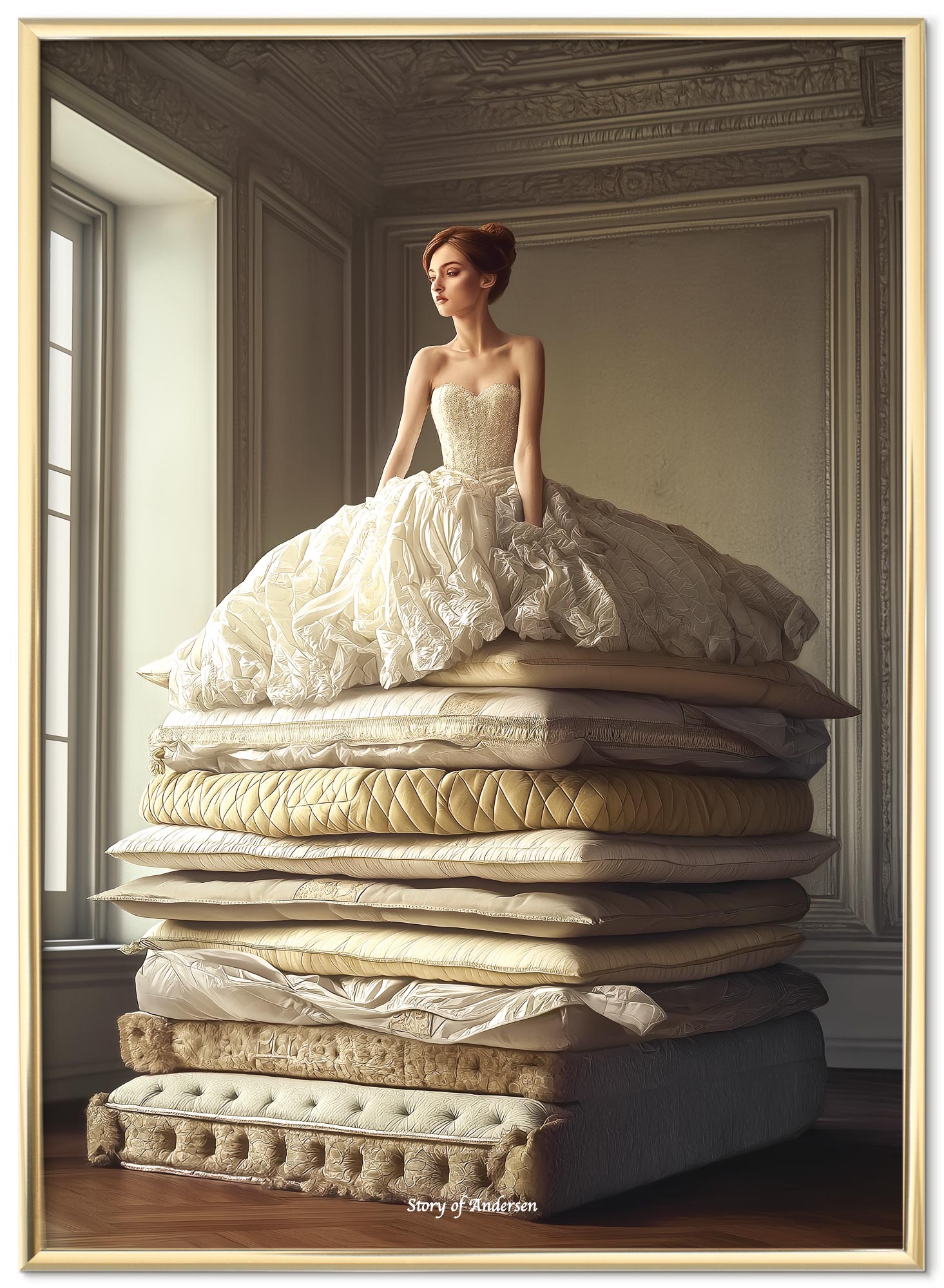 Poster – H.C. Andersen Sprookje – De Prinses op de Erwt