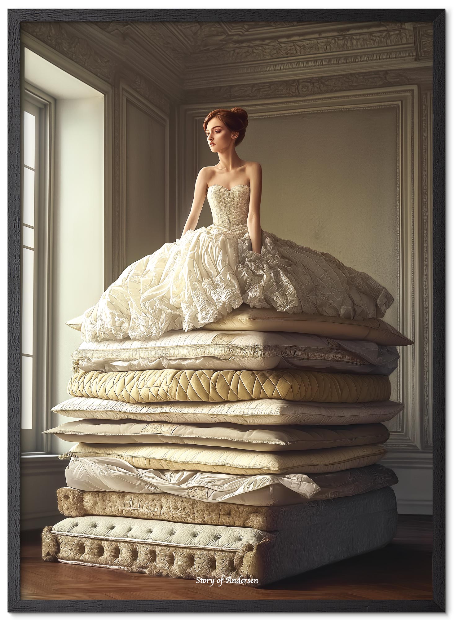 Poster – H.C. Andersen Sprookje – De Prinses op de Erwt