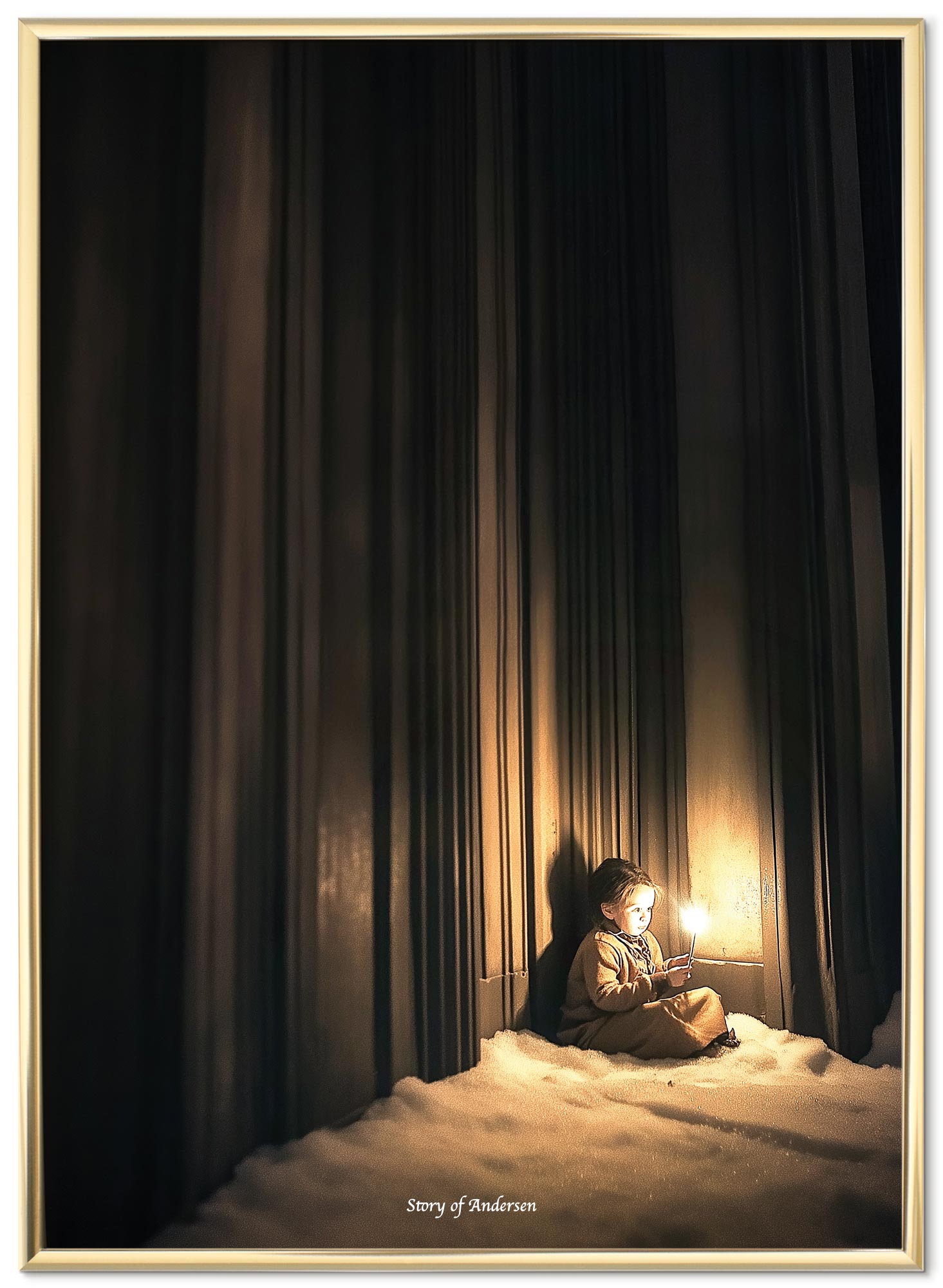 Poster – H.C. Andersen Sprookje – Het Meisje met de Zwavelstokjes