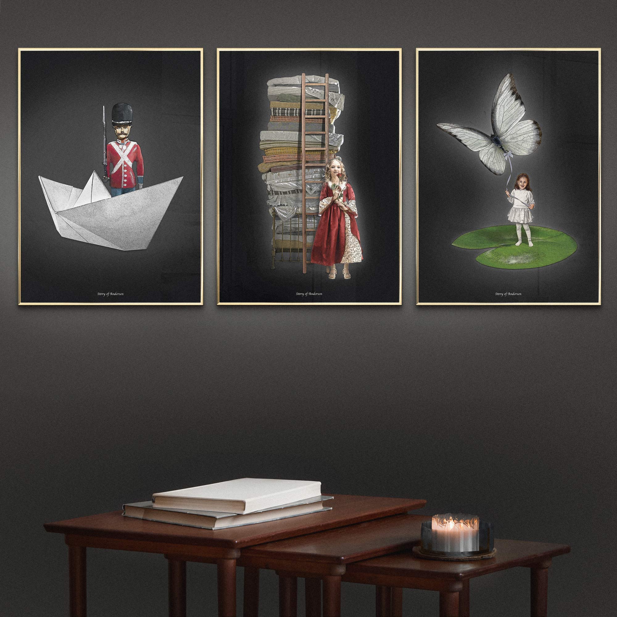 Fotowand – Handtekening – 3 keuze posters – 30x40 cm