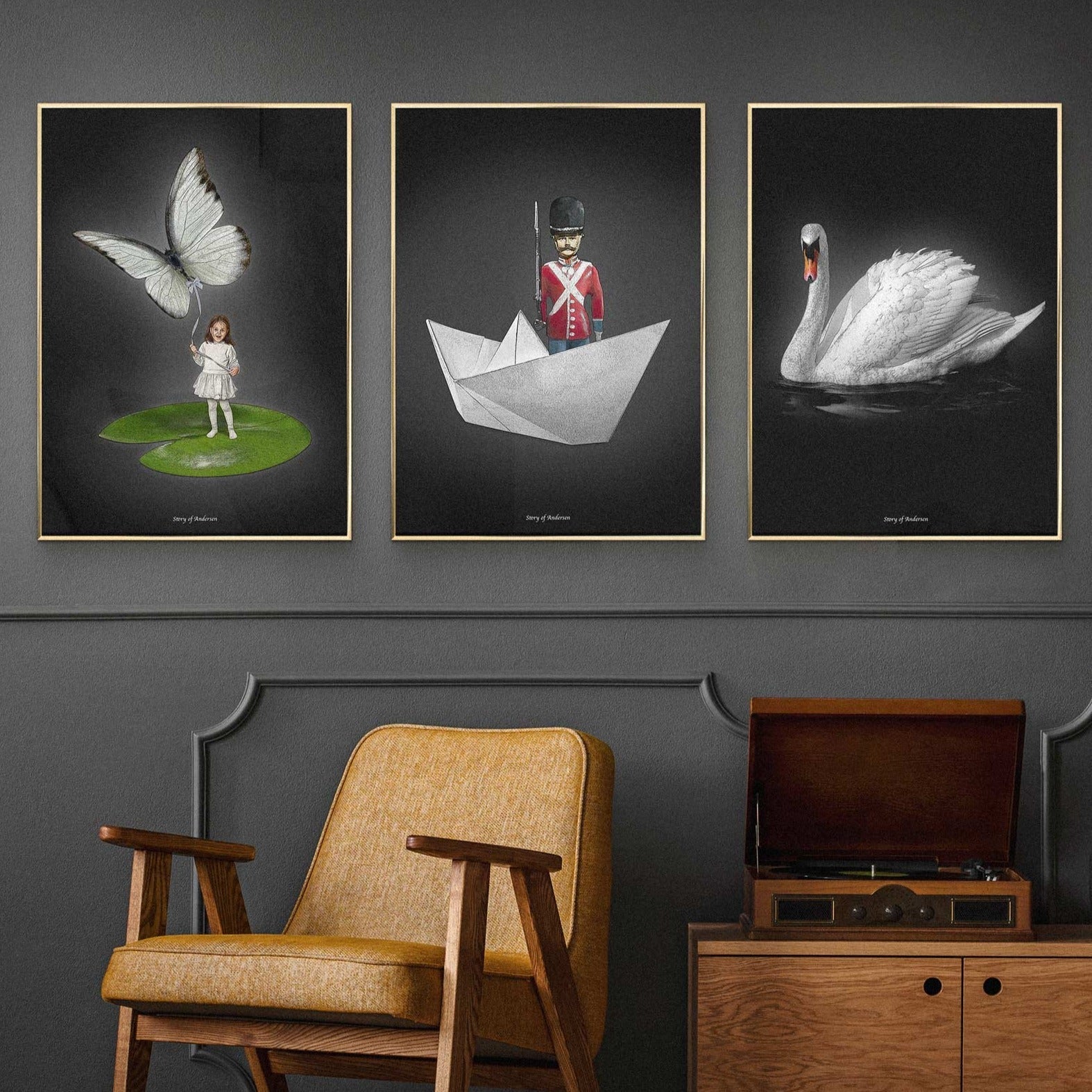 Fotowand – Handtekening – 3 keuze posters – 50x70 cm