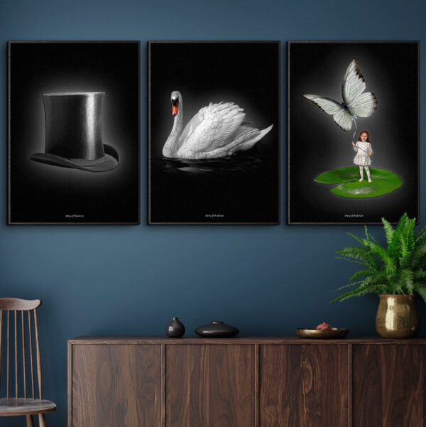 Fotowand – Handtekening – 3 keuze posters – 70x100 cm