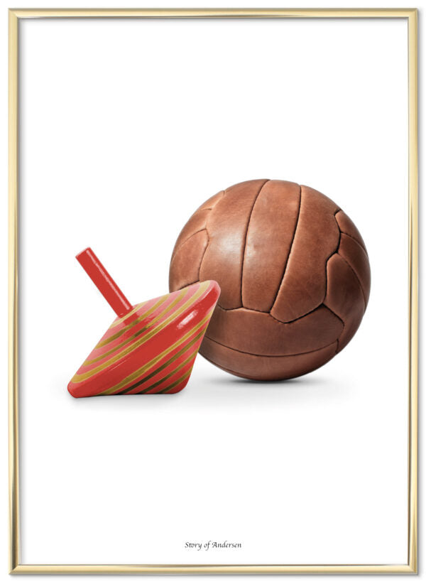 Poster – H.C. Andersen Handtekening – Geliefden – Witte achtergrond