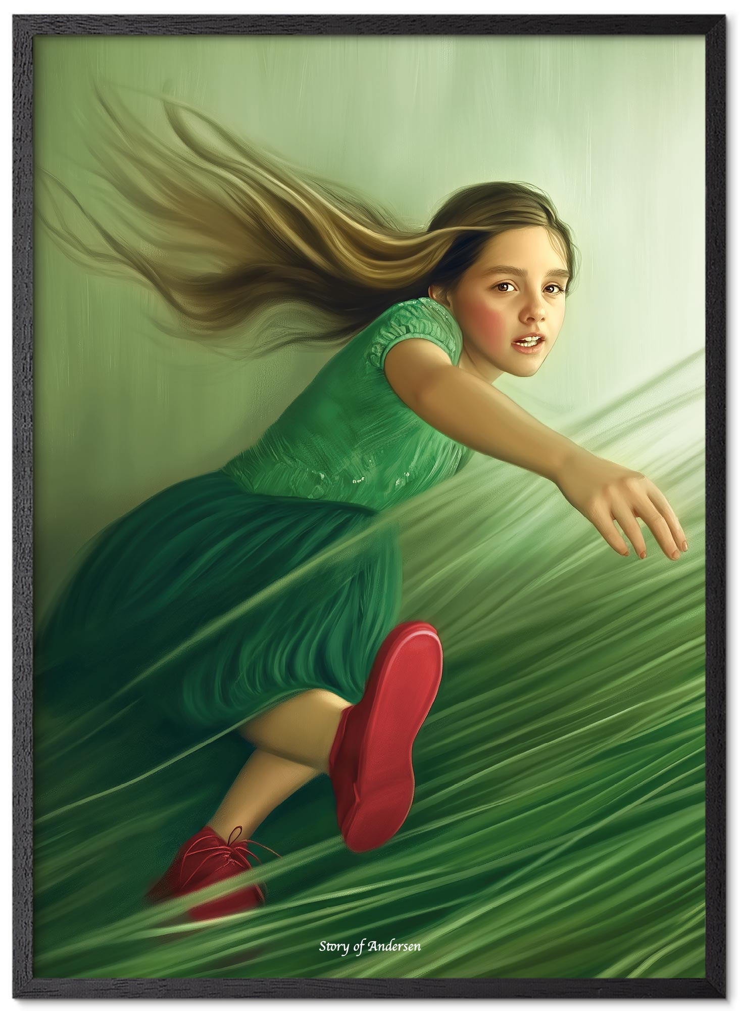 Poster – H.C. Andersen Sprookje – De Rode Schoentjes