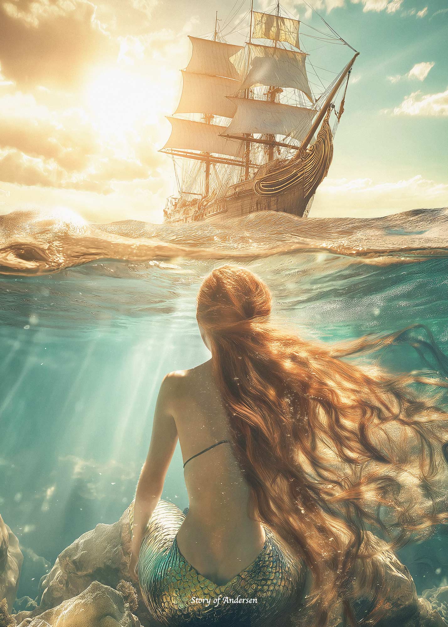 Poster – H.C. Andersen Sprookje – De Kleine Zeemeermin